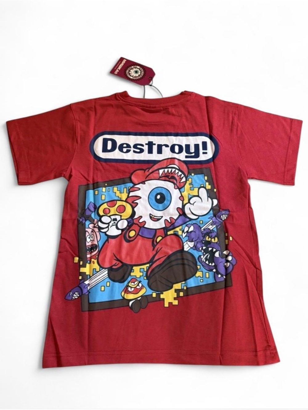 Red Mishka Destroy T-shirt size M. Brand new, in original packaging.